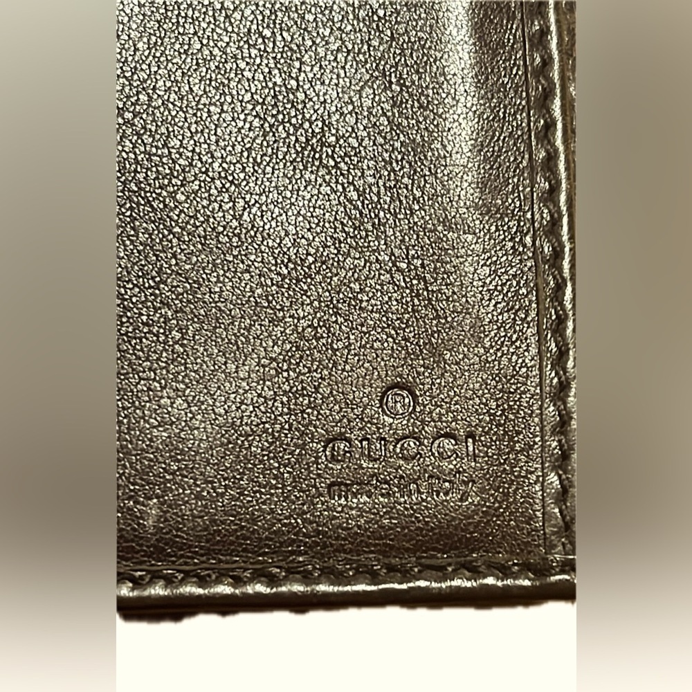 Gucci Guccissima Interlocking Leather Long Wallet, Brown - Picture 15 of 16